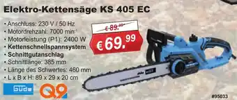 Stabilo Fachmarkt Güde Elektro-Kettensäge KS 405 EC Angebot
