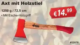 Stabilo Fachmarkt Axt mit Holzstiel Angebot