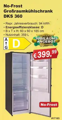 Stabilo Fachmarkt No-Frost Großraumkühlschrank DKS 360 Angebot