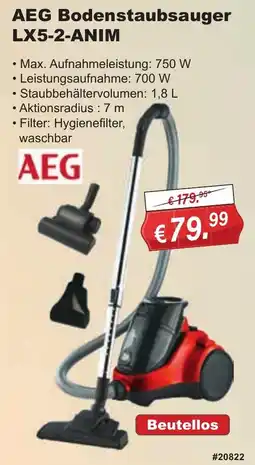 Stabilo Fachmarkt AEG AEG Bodenstaubsauger LX5-2-ANIM Angebot