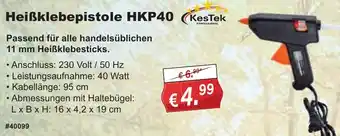 Stabilo Fachmarkt KesTek Heißklebepistole HKP40 Angebot