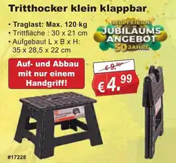 Stabilo Fachmarkt Tritthocker klein klappbar Angebot