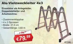 Stabilo Fachmarkt Alu-Vielzweckleiter 4x3 Angebot
