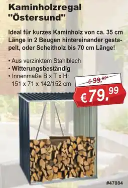 Stabilo Fachmarkt Kaminholzregal "Östersund" Angebot