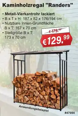 Stabilo Fachmarkt Kaminholzregal "Randers" Angebot