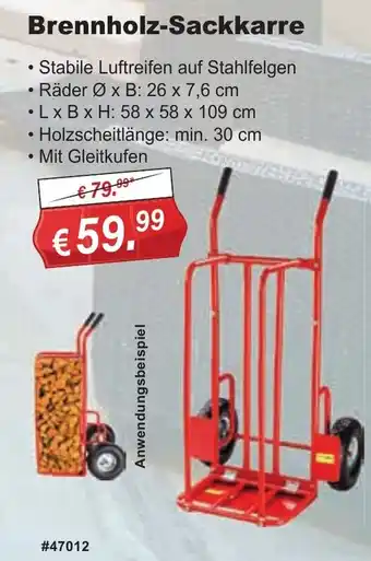 Stabilo Fachmarkt Brennholz-Sackkarre Angebot