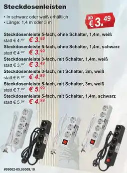 Stabilo Fachmarkt Steckdosenleisten Angebot