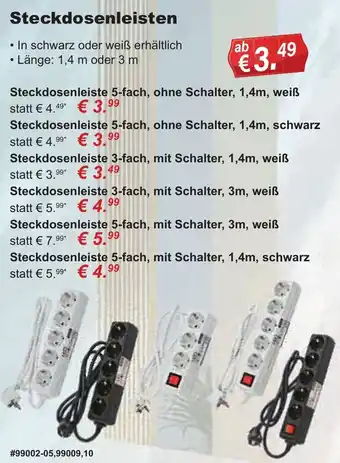Stabilo Fachmarkt Steckdosenleisten Angebot