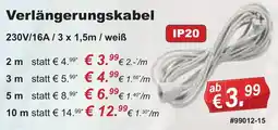 Stabilo Fachmarkt Verlängerungskabel Angebot