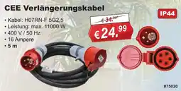 Stabilo Fachmarkt CEE Verlängerungskabel Angebot