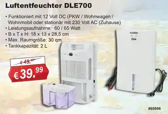 Stabilo Fachmarkt Luftentfeuchter DLE700 Angebot