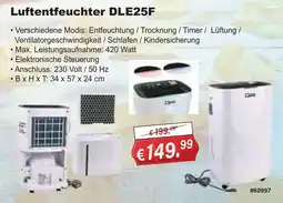 Stabilo Fachmarkt Luftentfeuchter DLE25F Angebot