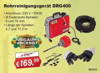Stabilo Fachmarkt Rohrreinigungsgerät DRG400 Angebot