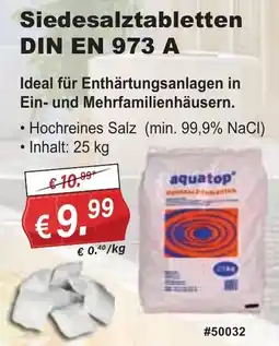 Stabilo Fachmarkt Siedesalztabletten DIN EN 973 A Angebot