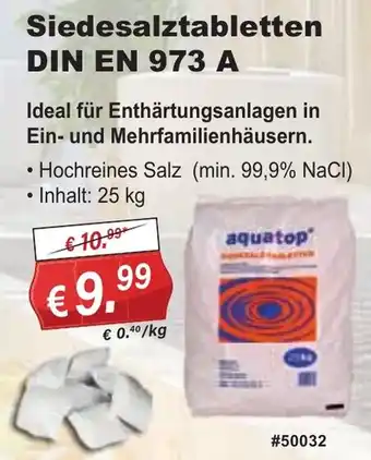 Stabilo Fachmarkt Siedesalztabletten DIN EN 973 A Angebot