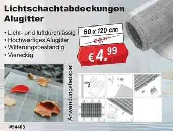 Stabilo Fachmarkt Lichtschachtabdeckungen Alugitter Angebot