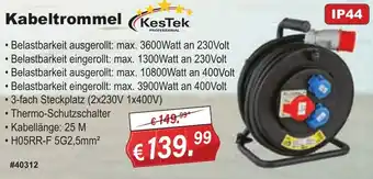 Stabilo Fachmarkt KesTek Kabeltrommel Angebot
