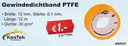 Stabilo Fachmarkt KesTek Gewindedichtband PTFE Angebot