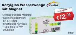 Stabilo Fachmarkt KesTek Acrylglas Wasserwaage mit Magnet Angebot