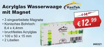 Stabilo Fachmarkt KesTek Acrylglas Wasserwaage mit Magnet Angebot