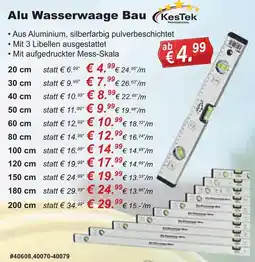 Stabilo Fachmarkt KesTek Alu Wasserwaage Bau Angebot
