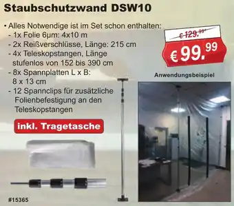 Stabilo Fachmarkt Staubschutzwand DSW10 Angebot