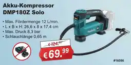 Stabilo Fachmarkt Akku-Kompressor DMP180Z Solo Angebot