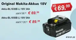 Stabilo Fachmarkt Original Makita-Akkus 18V Angebot