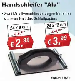Stabilo Fachmarkt Handschleifer "Alu" Angebot