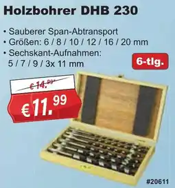 Stabilo Fachmarkt Holzbohrer DHB 230 Angebot