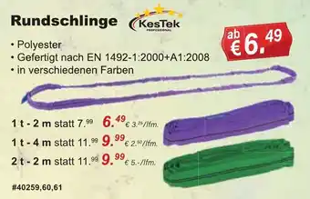 Stabilo Fachmarkt KesTek Rundschlinge Angebot