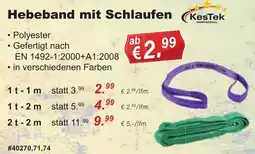 Stabilo Fachmarkt KesTek Hebeband mit Schlaufen Angebot