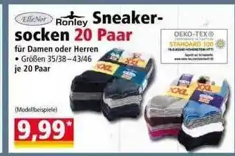 Norma Ellenor Oder Ronley Sneakersocken 20 Paar Angebot