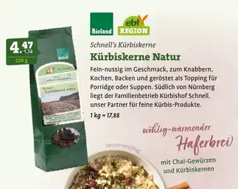 Ebl Naturkost Schnell's Kürbiskerne Kürbiskerne Natur Angebot