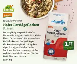 Ebl Naturkost Spielberger Mühle Hafer-Porridgeflocken Klassik Angebot