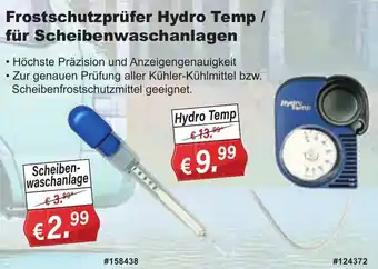 Stabilo Fachmarkt Frostschutzprüfer Hydro Temp/ für Scheibenwaschanlagen Angebot