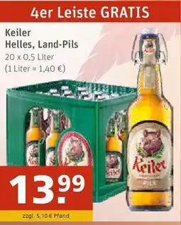 Getränkeland Keiler Helles, Land-Pils Angebot