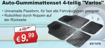 Stabilo Fachmarkt Auto-Gummimattenset 4-teilig "Varios" Angebot