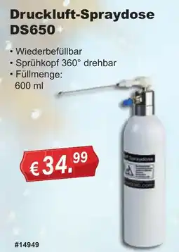 Stabilo Fachmarkt Druckluft-Spraydose DS650 Angebot