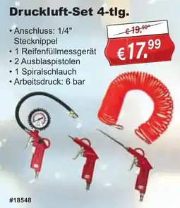 Stabilo Fachmarkt Druckluft-Set 4-tlg. Angebot