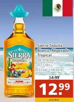 Getränkeland Sierra Tequila Blanco, Reposado, Tropical Angebot