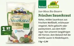Ebl Naturkost Isar-Moos Bio-Bauern Frisches Sauerkraut Angebot