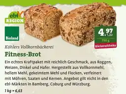 Ebl Naturkost Köhlers Vollkornbäckerei Fitness-Brot Angebot