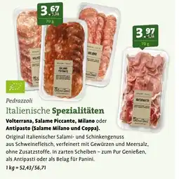 Ebl Naturkost Pedrazzoli Italienische Spezialitäten Angebot