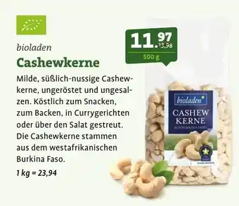 Ebl Naturkost bioladen Cashewkerne Angebot