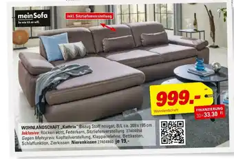 Höffner Meinsofa wohnlandschaft „kathrin“ Angebot