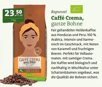 Ebl Naturkost Rapunzel Caffé Crema, ganze Bohne Angebot
