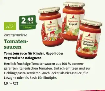 Ebl Naturkost Zwergenwiese Tomatensaucen Angebot