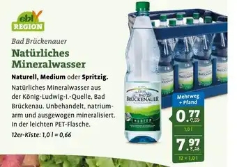 Ebl Naturkost Bad Brückenauer Natürliches Mineralwasser Angebot