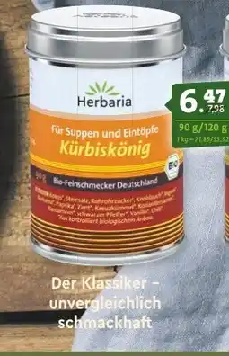 Ebl Naturkost Herbaria Für Suppen und Eintöpfe Kürbiskönig Angebot